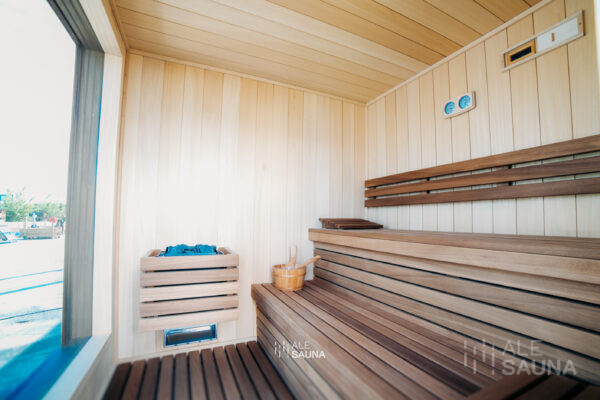 Zewnętrzna Sauna Ogrodowa | Abachi & Radiata Termo | Edycja Premium - obrazek 6