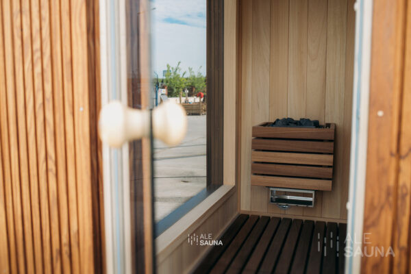 Zewnętrzna Sauna Ogrodowa | Abachi & Radiata Termo | Edycja Premium - obrazek 7