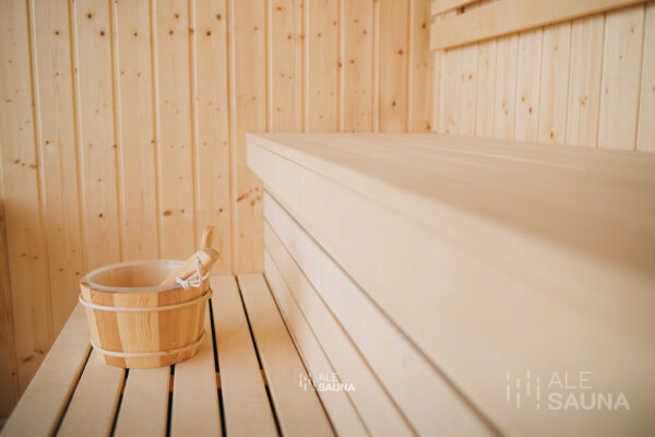 Nowoczesna Sauna Ogrodowa z Przedsionkiem | Model Antracyt | - obrazek 9