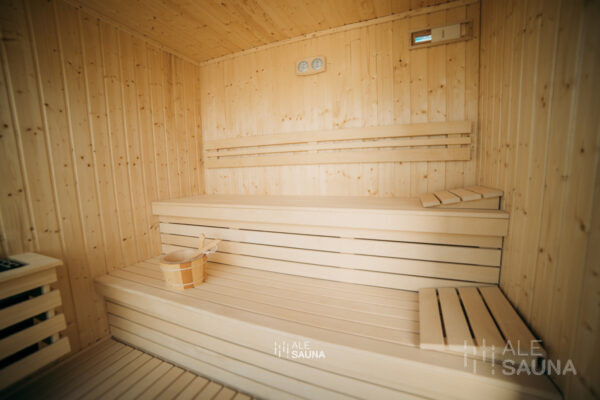 Nowoczesna Sauna Ogrodowa z Przedsionkiem | Model Antracyt | - obrazek 3