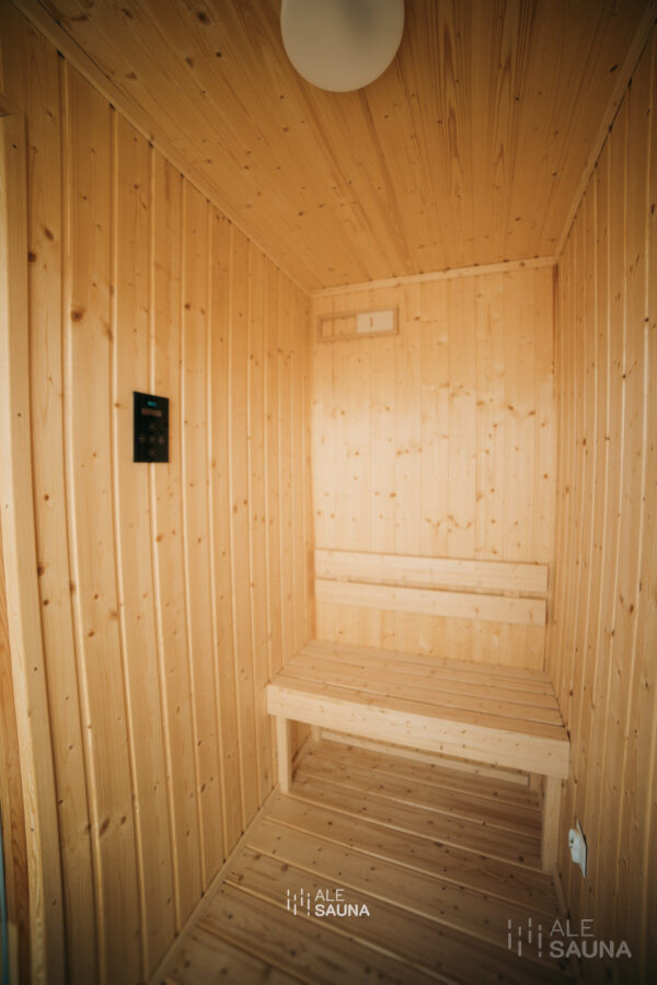 Nowoczesna Sauna Ogrodowa z Przedsionkiem | Model Antracyt | - obrazek 5